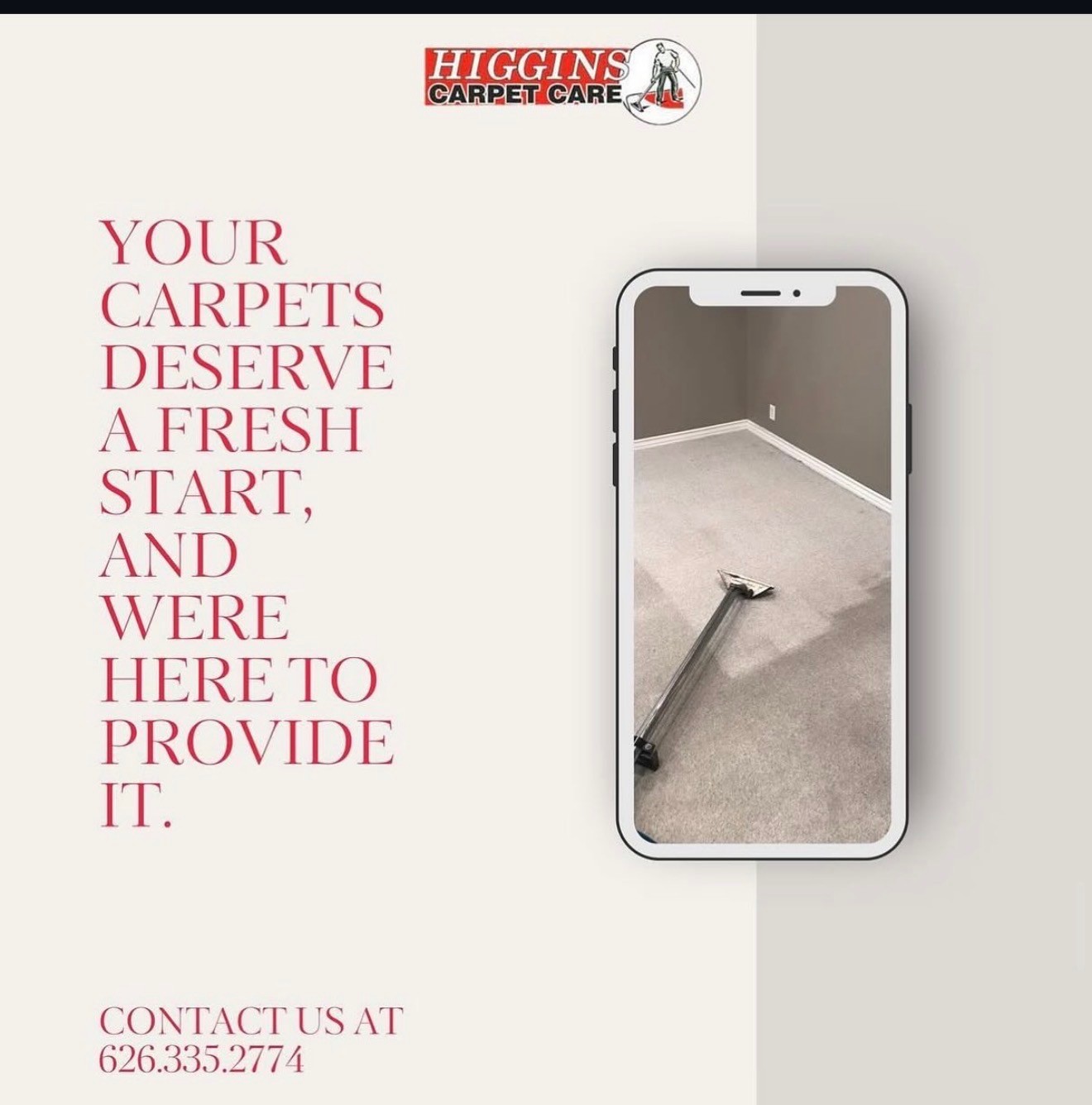 Hiigin's Carpet Care Ad